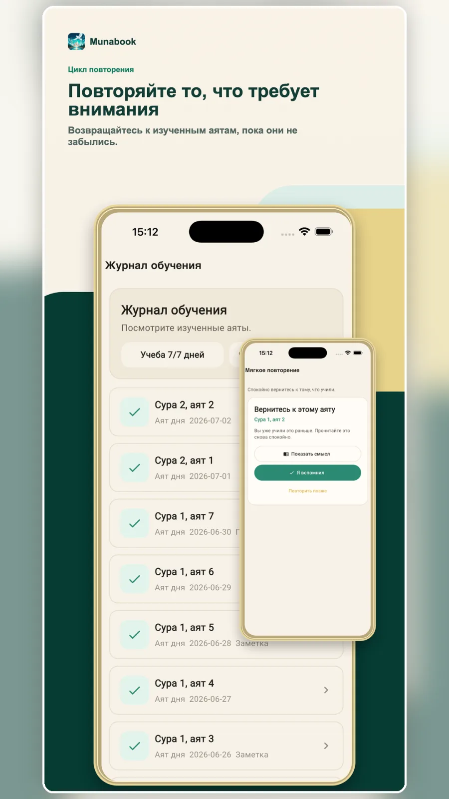 Журнал обучения